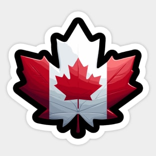 Canada Flag Maple Leaf Sticker